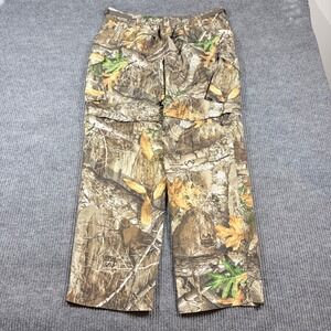 Magellan Outdoors Pants Men's‎ L (34-36) Realtree Camo Cargo Hunting Zips